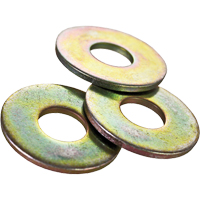 Rondelle plate USS, Zinc jaune, 3/8" Groupe Belzile Dickner