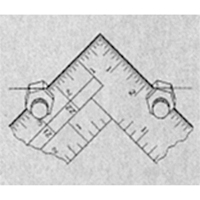 Fixations de calibre d'escalier pour équerres de charpente & équerres de charpentier HT644 | Dickner Inc