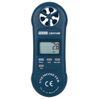 Anémomètres, Sans enregistrement des données, Gamme de vélocité d'air de 0,4 - 30,0 m/sec HX286 | Dickner Inc