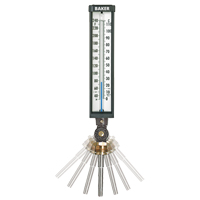 Variable Angle Industrial Thermometers, Contact, Analogue, 0-120°F (-17-49°C) Groupe Belzile Dickner