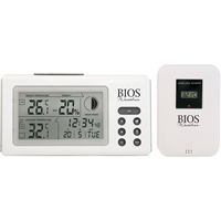 Indoor/Outdoor Thermometers With Clock, Contact, Digital, 32 to 122°F (0 to 50°C) Groupe Belzile Dickner