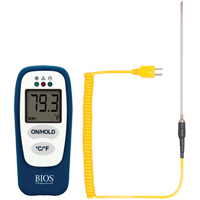Food Thermometer with HACCP Check, Contact, Digital, -83.2 - 1999°F (-64 to 1400°C) Groupe Belzile Dickner
