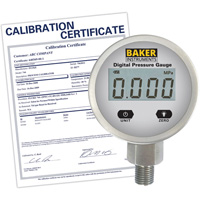 Manom&egrave;tre s&eacute;rie B50006 avec certificat ISO,  2-1/2", 0 - 103.4 kPa/0 - 15 psi/0 - 416 po w.c., Fixation inf&eacute;rieure, Num&eacute;rique Groupe Belzile Dickner