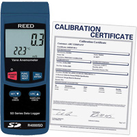 Thermo-an&eacute;mom&egrave;tre avec certificat ISO, Enregistrement des donn&eacute;es, Gamme de v&eacute;locit&eacute; d'air de 0,4 - 30 m/sec Groupe Belzile Dickner