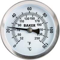 Thermomètre de surface tuyau, Sans contact, Analogique, 32-250°F (0-120°C) IC996 | Dickner Inc