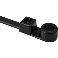 1-Piece Screw Mount Cable Ties, 12-2/5" Long, 50 lbs. Tensile Strength, Black Groupe Belzile Dickner