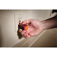 Voltage Detector & GFCI Receptacle Tester Kit, 50 V - 1000 V, Display & Sound Alert Groupe Belzile Dickner