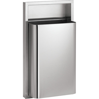 Waste Receptacles, Stainless Steel, 12 US gal. Groupe Belzile Dickner