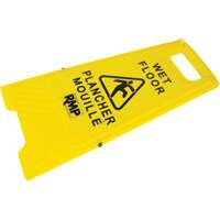 Safety Wet Floor Sign, Bilingual with Pictogram Groupe Belzile Dickner