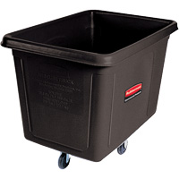 Bulk Cube Truck, Polyethylene, 48" L x 34-1/16" W x 36-1/2" H, 20 cu.ft. Volume, 600 lbs. Capacity Groupe Belzile Dickner