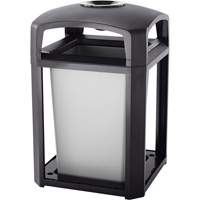 Landmark Series Waste Receptacle & Ash Tray, Plastic, 35 US gal. Capacity, 40" Height Groupe Belzile Dickner