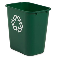 Medium Recycling Wastebasket, Deskside, Plastic, 28 US Qt. Groupe Belzile Dickner