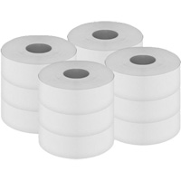Pro Select Toilet Paper, Jumbo Roll, 2 Ply, 500' Length, White Groupe Belzile Dickner