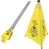 "Wet Floor" Pop-Up Safety Cone, Bilingual with Pictogram Groupe Belzile Dickner