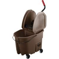 WaveBrake&reg; Mop Bucket & Wringer Combo Pack, Down Press, 8.75 US Gal.(35 Quart), Brown Groupe Belzile Dickner