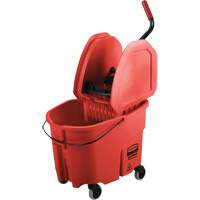 Ensemble de seau pour vadrouille et essoreuse WaveBrake, Pression vers le bas, 8,75 gal. US (35 pintes), Rouge Groupe Belzile Dickner