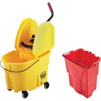 Ensemble de seau pour vadrouille et essoreuse WaveBrake, Pression vers le bas, 8,75 gal. US (35 pintes), Jaune Groupe Belzile Dickner