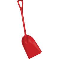 Pelle en un seul morceau pour la transformation des aliments, Lame 14" x 17", Longueur de 42-1/2", Plastique, Rouge Groupe Belzile Dickner