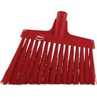 Angle Broom Head, X-Coarse Bristles, 12", Polyester, Red Groupe Belzile Dickner