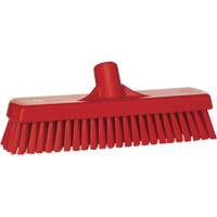 Brosse &agrave; r&eacute;curer pour planchers et murs, Crins Ferme, 12", Polyester, Rouge Groupe Belzile Dickner