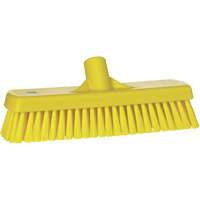 Brosse &agrave; r&eacute;curer pour planchers et murs, Crins Ferme, 12", Polyester, Jaune Groupe Belzile Dickner