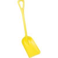 One-Piece Hygienic Shovel, 10" x 6" Blade, 37-1/2" Length, Plastic, Yellow Groupe Belzile Dickner
