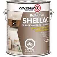 Scellant &agrave; la gomme-laque Zinsser Bulls Eye, Ambr&eacute;e, 3,7 L Groupe Belzile Dickner