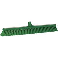 Small Particle Push Broom Head, Fine Bristles, 24", Polyester, Green Groupe Belzile Dickner
