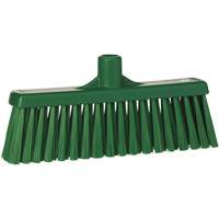 Upright Broom Head, Medium Bristles, 12", Polyester, Green Groupe Belzile Dickner