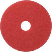 Floor Pads, 12", Buffing, Red Groupe Belzile Dickner