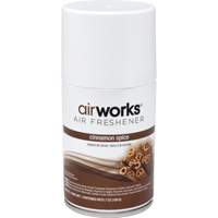 AirWorks&reg; Metered Air Fresheners, Cinnamon Spice, Aerosol Can Groupe Belzile Dickner