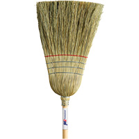 Heavy-Duty Corn Broom, 1-String, Wood Handle Groupe Belzile Dickner