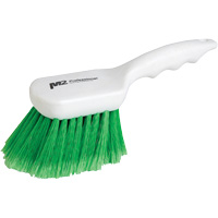 Short Handle Detail Brush, 9" L, Synthetic Bristles, Green JM736 | Dickner Inc