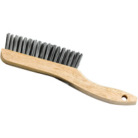 Brosse &agrave; manche en patin, Acier, 4 x 16 rangs de fils, Longueur 9-3/4" Groupe Belzile Dickner