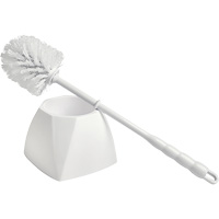 Bowl Brush with Caddy, 15-1/2" L, Polypropylene Bristles, White Groupe Belzile Dickner