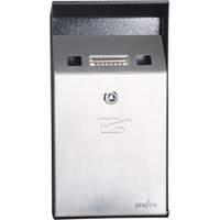 Cendrier, Montage mural, Acier inoxydable, Capacit&eacute; 1 Litre, Hauteur 11-4/5" Groupe Belzile Dickner