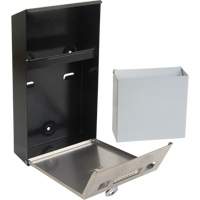 Cendrier, Montage mural, Acier inoxydable, Capacit&eacute; 1 Litre, Hauteur 11-4/5" Groupe Belzile Dickner