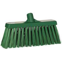 Heavy-Duty Push Broom, Stiff Bristles, 13", Polyester, Green Groupe Belzile Dickner