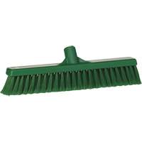 Fine Particle Push Broom, Fine/Split Bristles, 16-1/4", Polypropylene, Green Groupe Belzile Dickner