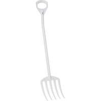 Hygienic Fork, 49" Length, Plastic, White Groupe Belzile Dickner