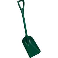 One-Piece Metal Detectable Shovel, 10" x 14" Blade, 37-1/2" Length, Plastic, Green Groupe Belzile Dickner