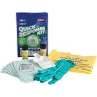 Trousse dintervention rapide pour d&eacute;versements de produits chimiques Hazwik, Mati&egrave;res dangereuses, Sac, Absorbance de 0,33 gal. US Groupe Belzile Dickner