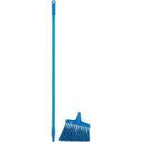 Angle Broom Head with Handle, X-Coarse Bristles, 12", Polyester, Blue Groupe Belzile Dickner