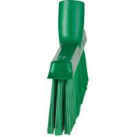 Dustpan Broom with Angled Thread, Medium Bristles, 10", Polyester, Green Groupe Belzile Dickner