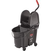 Seau et essoreuse Wavebrake, Pression vers le bas, 8,75 gal. US (35 pintes), Noir Groupe Belzile Dickner