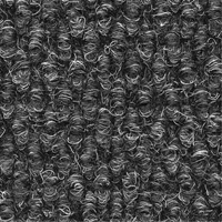 Supreme Knob Entrance Matting, Wiper/Scraper, 3-1/2' x 6' x 7/16", Charcoal Groupe Belzile Dickner
