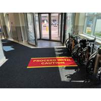 Supreme Knob Entrance Matting, Wiper/Scraper, 3-1/2' x 6' x 7/16", Charcoal Groupe Belzile Dickner