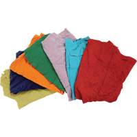 Chiffons fabriqués à partir de matériaux recyclés, Coton, Mélange de couleurs, 25 lb JP783 | Dickner Inc