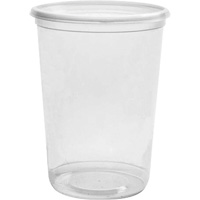 Magik 32 oz. Clear Deli Container without Lid, Plastic, Round Groupe Belzile Dickner