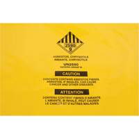Hazardous Waste Liners, Asbestos, 40" L x 26" W, 3 mils Groupe Belzile Dickner
